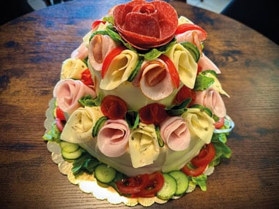 Chlebový dort 2 patra